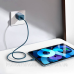 Зарядний пристрій 1xUSB 20W (USB-C) + Cable Type-C Синій Baseus (TZCCSUP-B03)