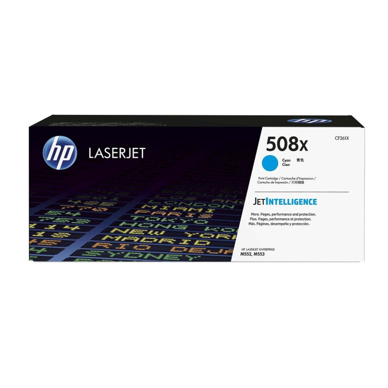 Картридж HP CLJ 508X Cyan M552dn/M553dn/n/x (CF361X)