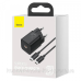 Зарядний пристрій 1xUSB 25W (USB-C) + Cable Type-C Чорний Baseus (TZCCSUP-L01)