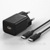Зарядний пристрій 1xUSB 25W (USB-C) + Cable Type-C Чорний Baseus (TZCCSUP-L01)
