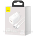 Зарядний пристрій 1xUSB 25W (USB-C) + Cable Type-C Білий Baseus (TZCCSUP-L02)