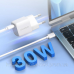 Зарядний пристрій 1хUSB-C 30W PD QC3.0 PD5007 білий Choetech (PD5007-EU-WH)