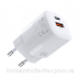 Зарядний пристрій 1хUSB-C+1xUSB 33W PD QC3.0 PD5006 білий Choetech (PD5006-EU-WH)