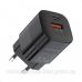Зарядний пристрій 1хUSB-C+1xUSB 33W PD QC3.0 PD5006 чорний Choetech (PD5006-EU-BK)