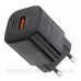 Зарядний пристрій 1хUSB-C+1xUSB 33W PD QC3.0 PD5006 чорний Choetech (PD5006-EU-BK)