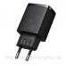 Зарядний пристрій 2xUSB 20W (USB-C+USB-A) Чорний Baseus (CCXJ-B01)