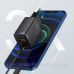 Зарядний пристрій 2xUSB 20W (USB-C+USB-A) Чорний Baseus (CCXJ-B01)