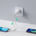 Зарядний пристрій 2xUSB 40W PD (2xType-C) PD CD243 Ugreen Білий (10343)