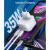Зарядний пристрій 2хUSB-C 35W PD QC3.0 Q5008 білий Choetech (Q5008-EU-WH)