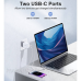 Зарядний пристрій 2хUSB-C 40W PD QC3.0 Q5006 білий Choetech (Q5006-EU-WH)