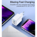 Зарядний пристрій 2хUSB-C 40W PD QC3.0 Q5006 білий Choetech (Q5006-EU-WH)