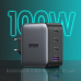 Зарядний пристрій 3xUSB 100W (3xType-C+USB QC4+) Tech Fast GAN Charger чорний CD226 Ugreen (40747)