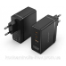 Зарядний пристрій 3xUSB 100W GaN (2хUSB-C+USB-A) чорний Vention (FEGB0-EU)