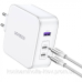 Зарядний пристрій 3xUSB 140W GaN (2хUSB-C+USB-A) CD289 with C to C Cable 1.5 м White Ugreen (15339)