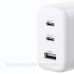 Зарядний пристрій 3xUSB 65W (2xType-C+USB QC3.0) Fast Charger Білий CD275 Ugreen (90496)