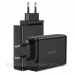 Зарядний пристрій 4xUSB 140W GaN (2хUSB-C+2хUSB-A) чорний Choetech (PD6005-EU-BK)