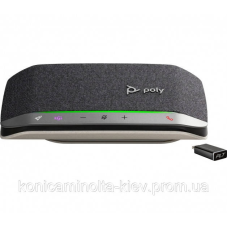Спікерфон Poly Sync 20+ з адаптером BT700, сертифікат Microsoft Teams, 3 x Bi-Mic, радіус 2 м, USB-C, Bluetooth, сірий