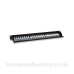 Патч-панель 19“, 24xRJ45, FTP, Cat.5e, 1unit, Intellinet, чорна (513487)