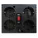 Стабілізатор напруги PowerCom TCA-1200 чорний, 4xEURO (TCA-1200 Чорний)