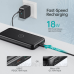 УМБ Choetech 10000mAh, 18W PD3.0/QC3.0, Wireless 10W, USB-C In/out, USB-A+Micro Li-pol чорна (B650-V2-CC-BK)