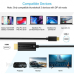 Кабель USB 3.1 Type-C M - HDMI M, 3.0m Thunderbolt 3 чорний Choetech (XCH-0030)