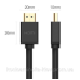 Кабель HDMI M - M, 5.0 м, V2.0 Cafule 4K, HD104 UGREEN Чорний (10109)