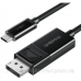 Кабель USB 3.1 Type-C M - DisplayPort M V1.4, Thunderbolt 3, 1.8m 4K@60Hz PVC, чорний Choetech (XCP-1803)