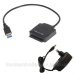Перехідник USB 3.0 --> SATA III (F) 2.5“/3.5“ 7+15pin з БЖ (S0746)