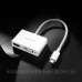 Перехідник-Конвертер USB Type C to HDMI + VGA MM123 UGREEN Білий (30843)