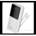 УМБ Vention 20000mAh 22.5W 3A,PD,QC 3.0,Micro-USB,USB-C,2xUSB-A,Built-in USB-C+Lightning Cables Whit